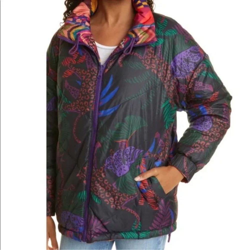 Farm Rio oversized puffer jacket - Picture 8 of 14
